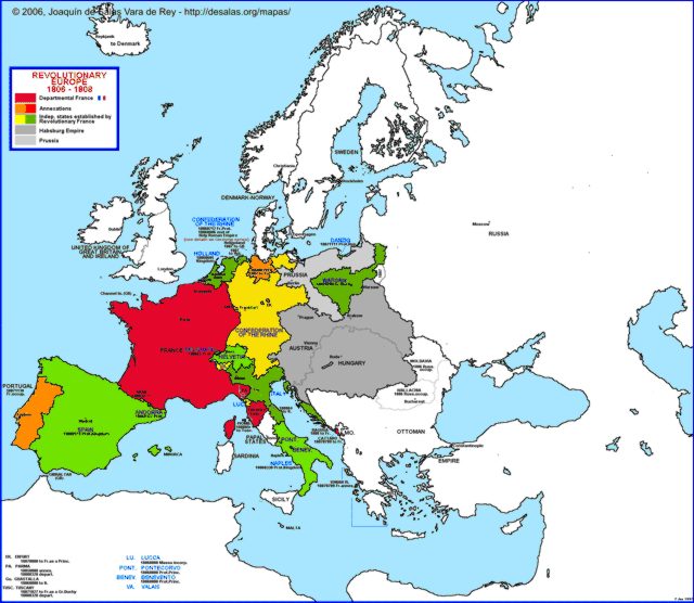 Hisatlas Map Of Europe 1806 1808