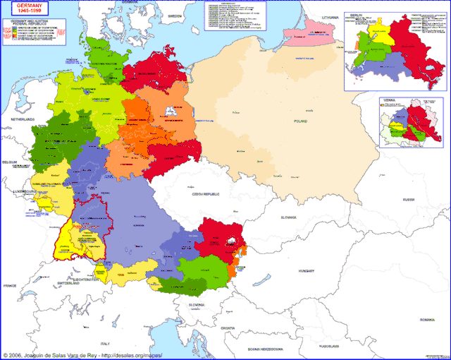 Hisatlas Map Of Germany 1945 1999