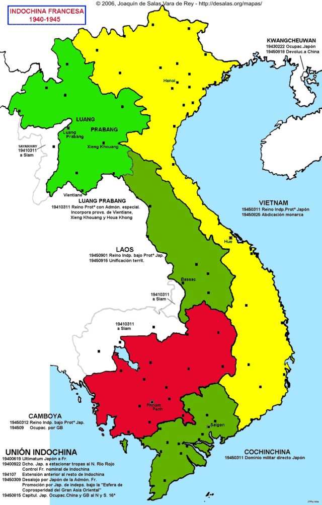 Indochina Mapa | Mapa