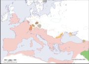 Carte de l'Europe en l'an 300
