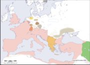 Carte de l'Europe en l'an 400