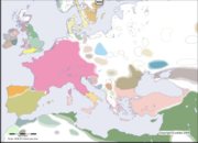 Carte de l'Europe en 800