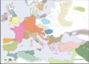 Carte de l'Europe en 900