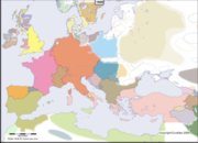 Carte de l'Europe en l'an 1000