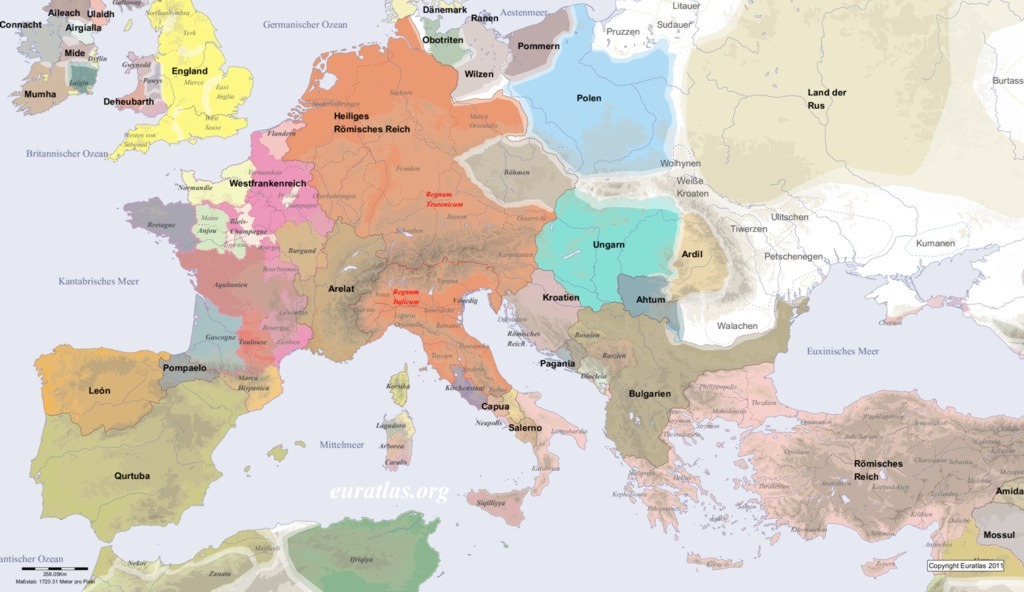 Europe in AD 1000