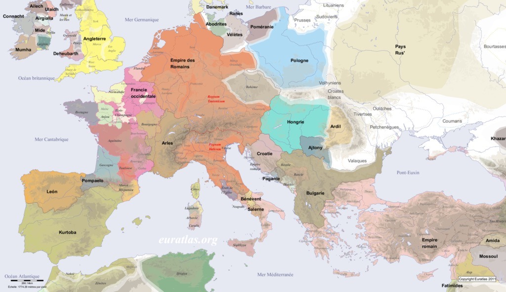 Europe in AD 1000