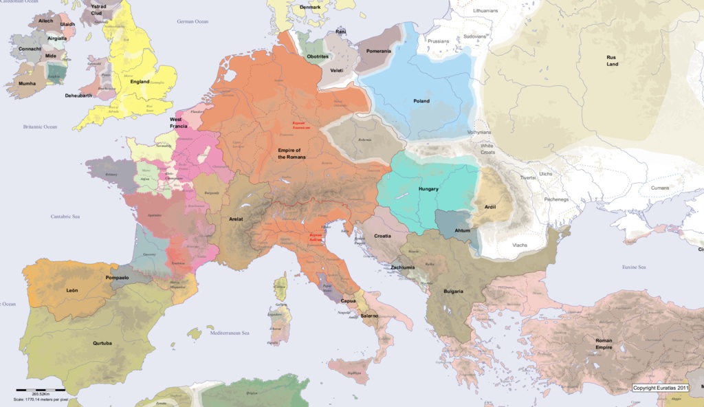 Europe in AD 1000