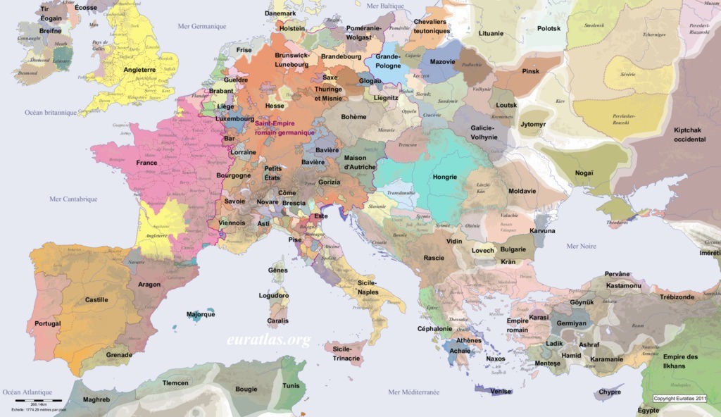 Europe in AD 1300