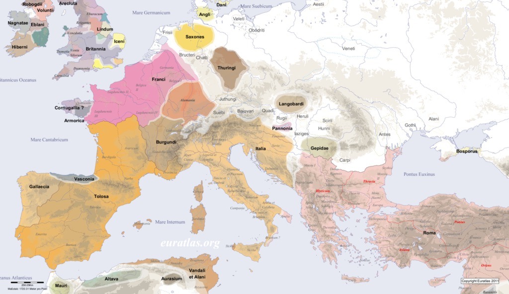 Europe in AD 500