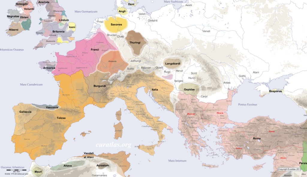 Europe in AD 500