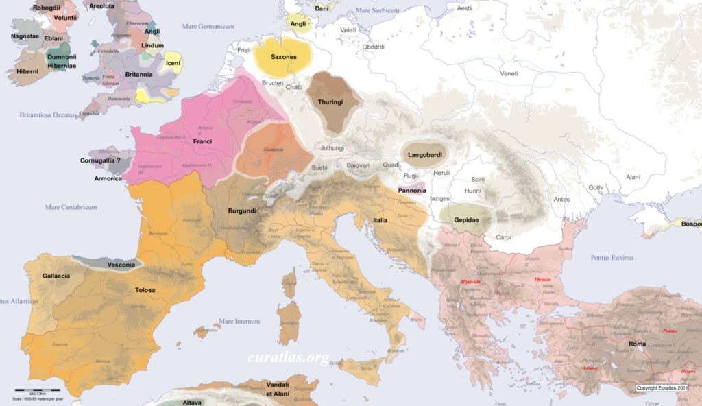 Europe in AD 500