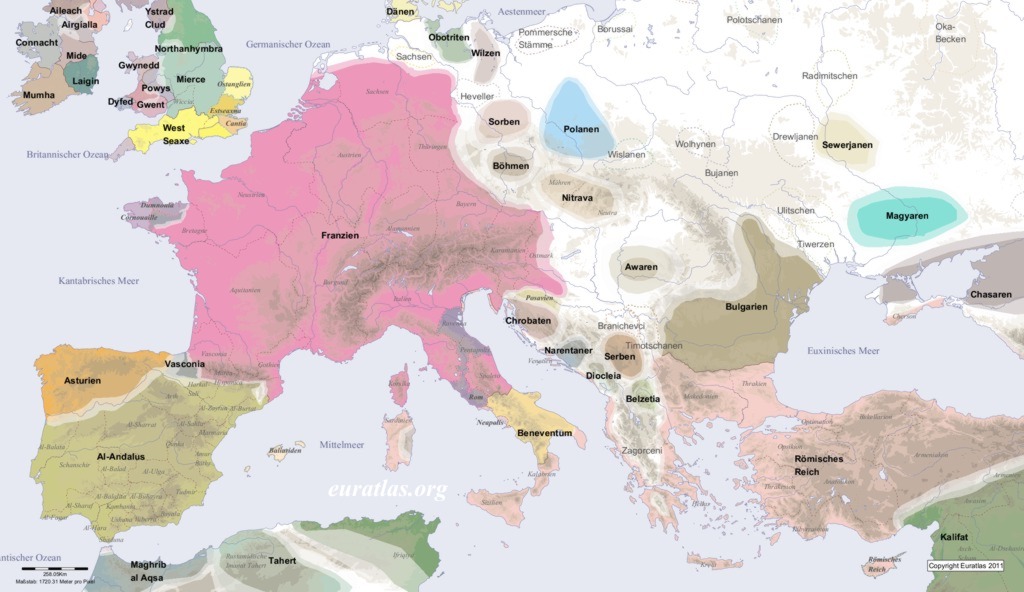 Europe in AD 800