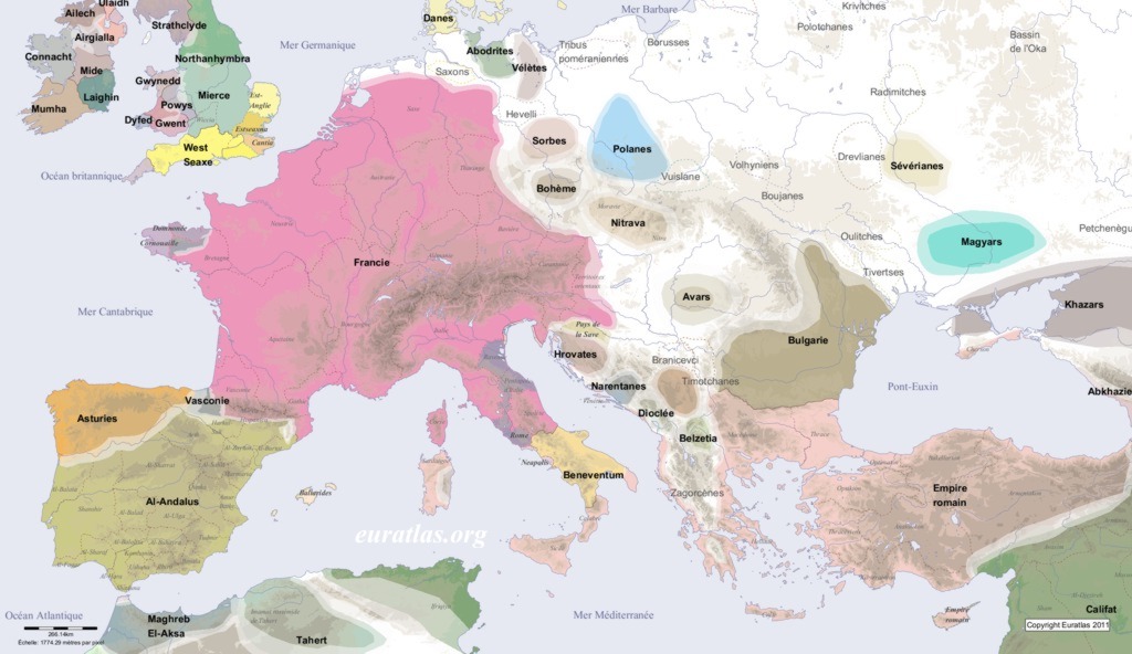 Europe in AD 800