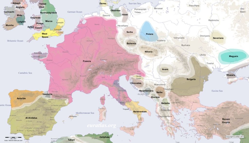 Europe in AD 800