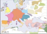 Carte de l'Europe en l'an 1100