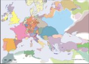 Carte de l'Europe en 1400