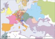 Map of Europe in AD 1600