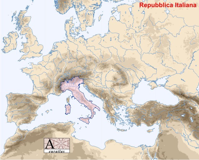 Emplacement de l'Italie