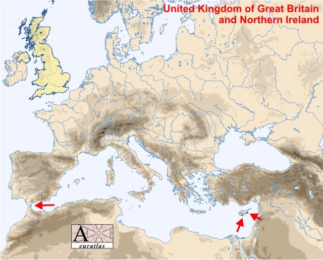 Location of the United Kingdom